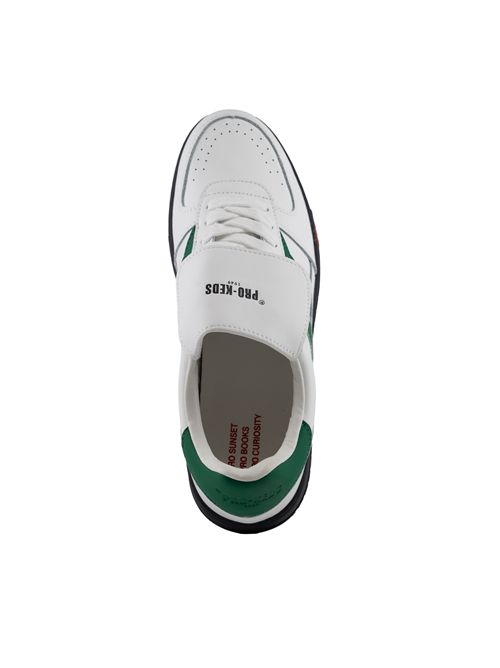 Sneakers Field King in pelle Bianco/Verde bottiglia PRO-KEDS | F225CLMLL00X814BBIANCO/VERDE BOTTIGLIA